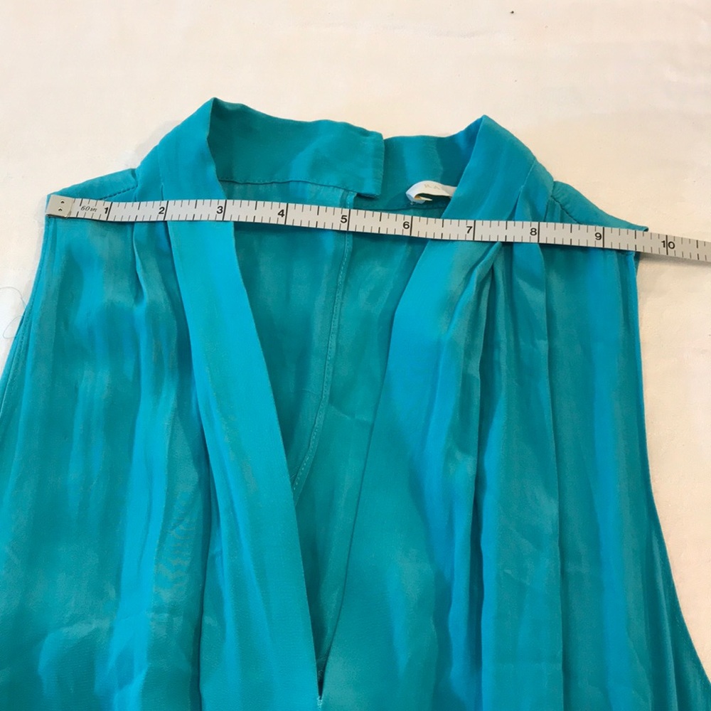 Ramy Brook Turquoise Halter Midi Dress - Picture 9 of 12
